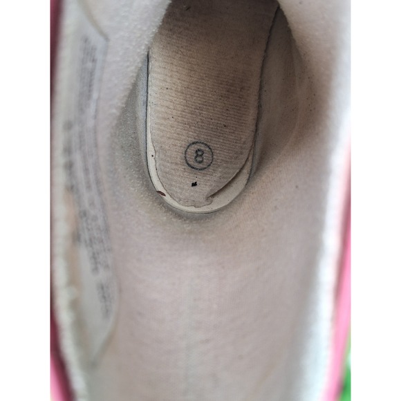 Oaki Kids Rain Boots‎ Pink Green Rubber Pull On Boots Size Toddler - Picture 9 of 9